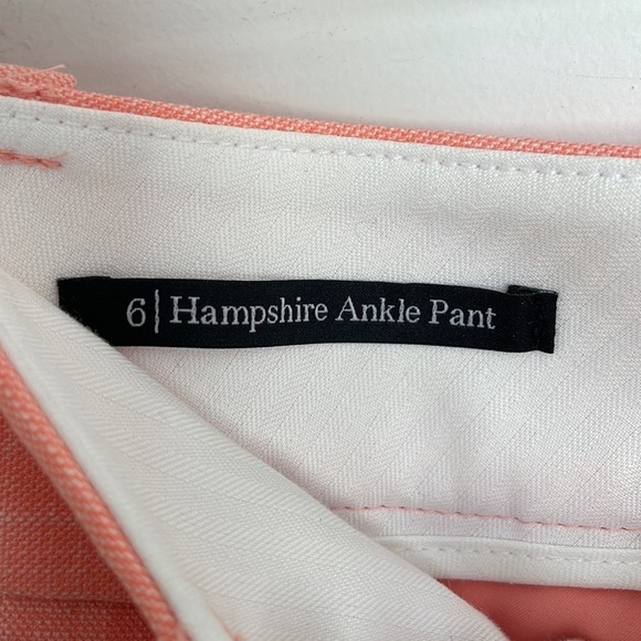 Talbots Women’s Hampshire Ankle Pants Tangerine Peach 6 - Picture 4 of 7